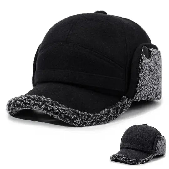 Baseball Cap with Fleece Earflaps for Winter Avento-store.com