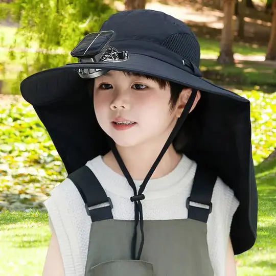 Adjustable Kids Solar Fan Hat Avento-store.com