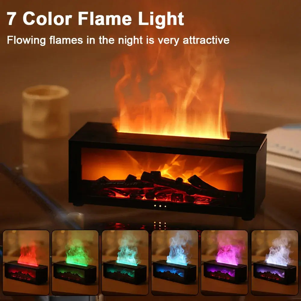 Humidifier and Air Purifier with Flame Effect, Aromatherapy Tray for Small Rooms Avento Goods
