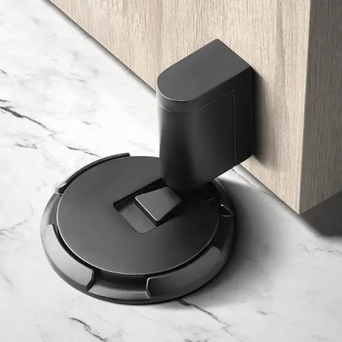Adjustable Door Stopper with Silent Locking and Adhesive or Screw Mounting, Secure Hold Avento Goods
