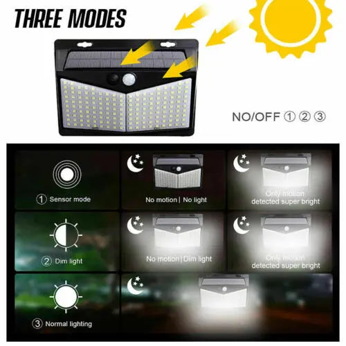 Solar Motion Sensor Light with 800 Lumen LED and 120° Detection, Weather Resistant Avento Goods