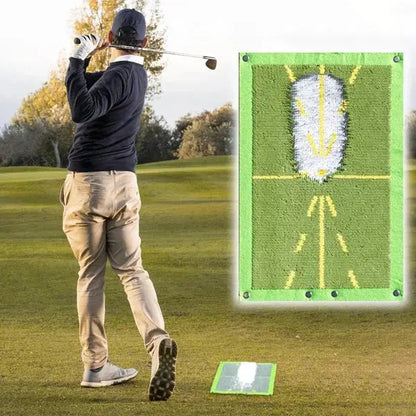 Golf Practice Mat with Instant Divot Feedback and Portable Indoor Outdoor Use Avento Goods