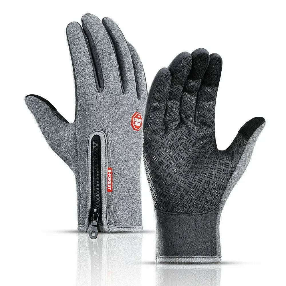 Touchscreen Winter Gloves with Water-Resistant Shell and Silicone Grip, Adjustable Cuff Avento Goods