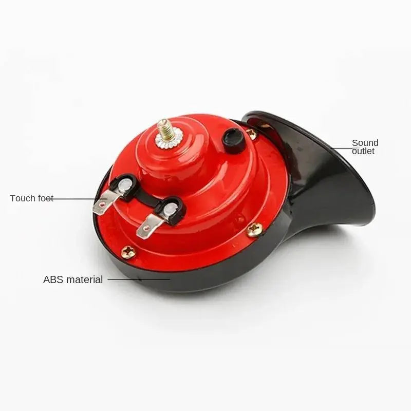 Dual-Tone Car Horn with Universal Bracket and Waterproof One-Piece Housing Avento Goods