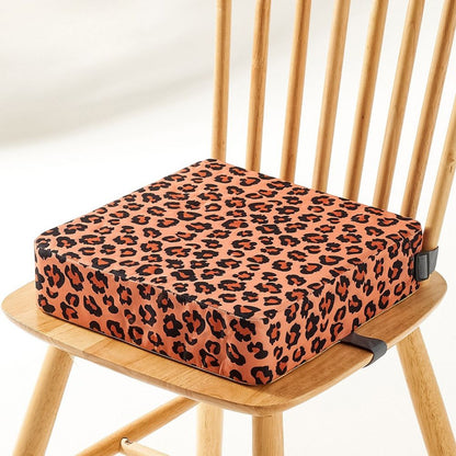 Travel Booster Seat with Adjustable Height and Foldable Design, Removable Washable Cushion