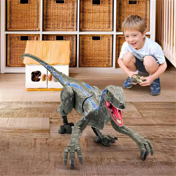 Remote Control Dinosaur with Rechargeable Battery and Realistic Movement, Lights, Sounds Avento Goods