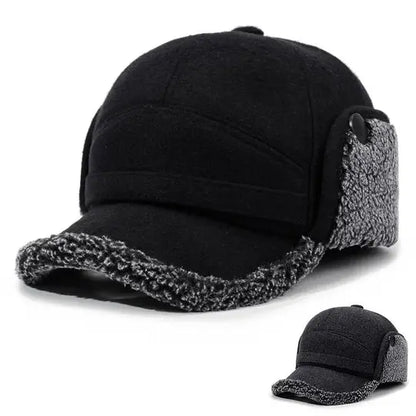Baseball Cap with Fleece Earflaps for Winter Avento-store.com