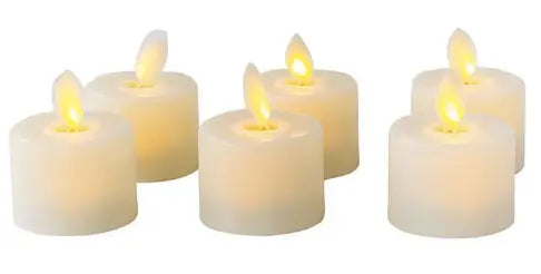 Flameless LED Candles with Remote and Waterproof Design, 6-Pack Warm White Avento Goods