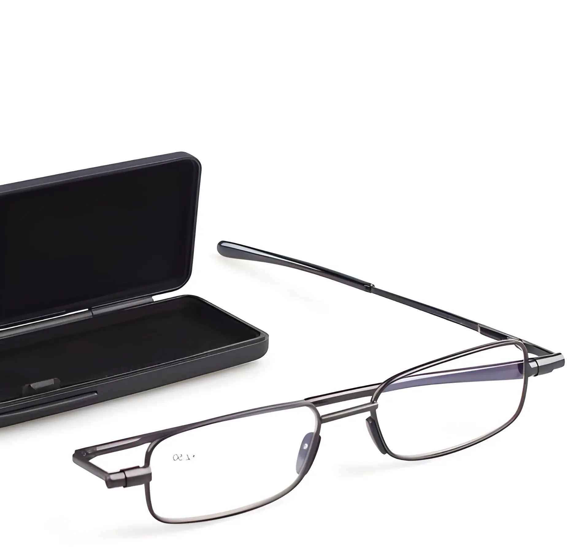 Folding Reading Glasses with Spring Hinge and Slim Protective Case, Ultra-Compact Avento Goods