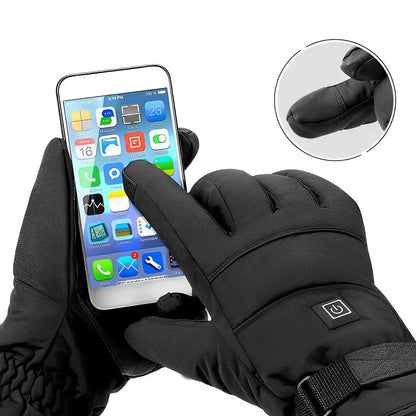 Rechargeable Heated Gloves with Three Heat Levels and Water Resistant, 8-Hour Battery Avento Goods