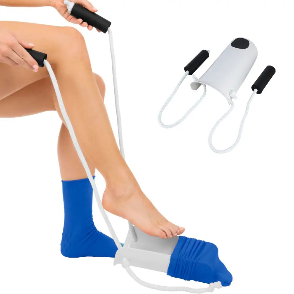 Sock Aid with Ergonomic Handle and Soft Gripping Frame, Portable No-Bend Design Avento Goods