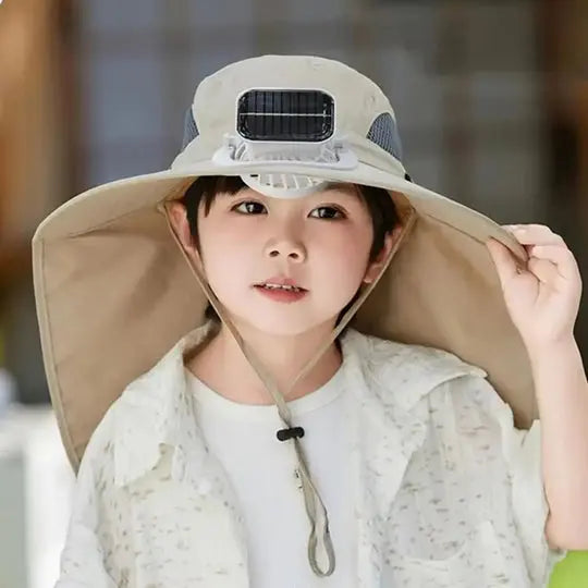 Adjustable Kids Solar Fan Hat Avento-store.com