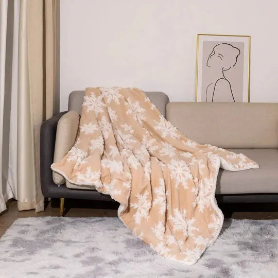 Christmas Wool Blanket Throw for Sofa and Bed Avento-store.com