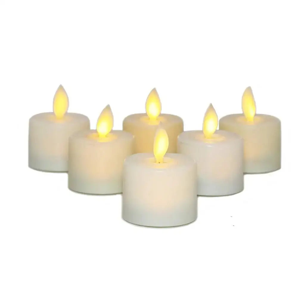 Flameless LED Candles with Remote and Waterproof Design, 6-Pack Warm White Avento Goods