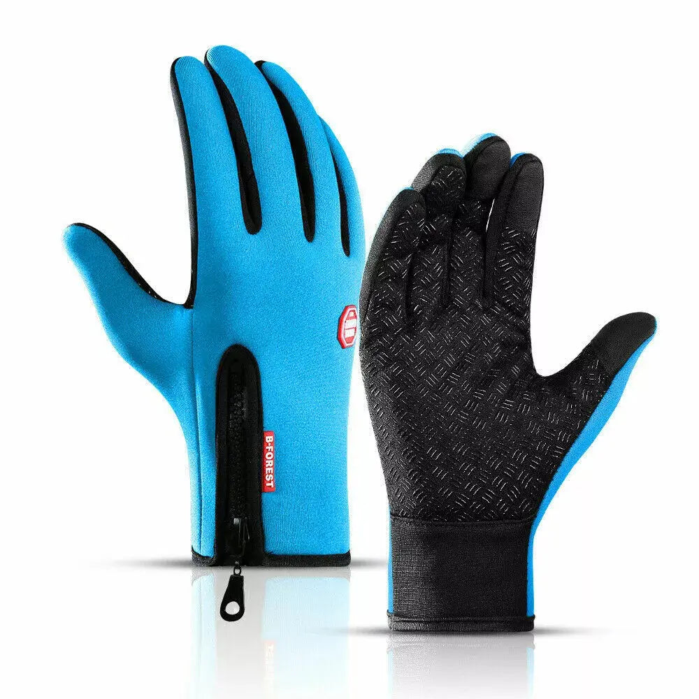 Touchscreen Winter Gloves with Water-Resistant Shell and Silicone Grip, Adjustable Cuff Avento Goods