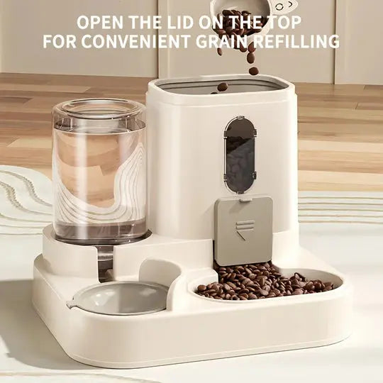 2 in 1 Dog and Cat Feeder with Water Dispenser Avento-store.com