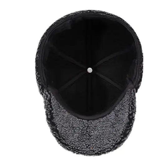 Baseball Cap with Fleece Earflaps for Winter Avento-store.com