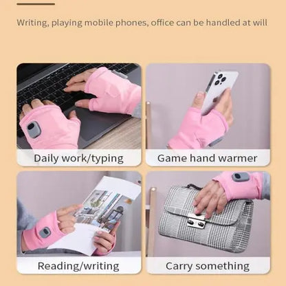 Heated Fingerless Gloves with USB-C Charging and 3 Heat Levels, 1800mAh Battery Avento Goods