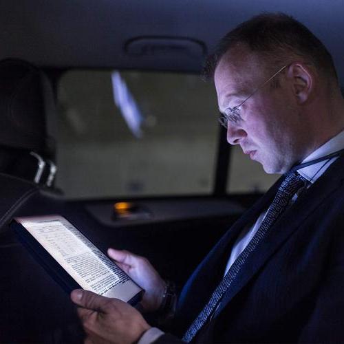 Book Light with Slim Bookmark Panel and Adjustable LED Brightness, USB Rechargeable