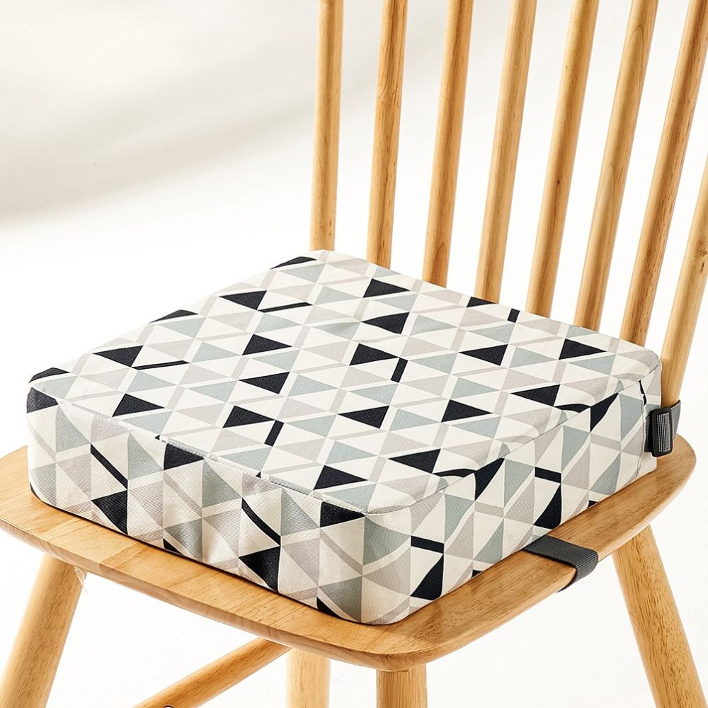 Travel Booster Seat with Adjustable Height and Foldable Design, Removable Washable Cushion