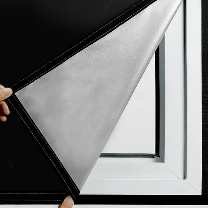 Blackout Window Film with Static Cling and Matte Finish, Trim-to-Fit Reusable Avento Goods
