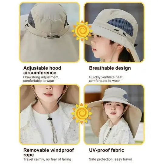 Adjustable Kids Solar Fan Hat Avento-store.com