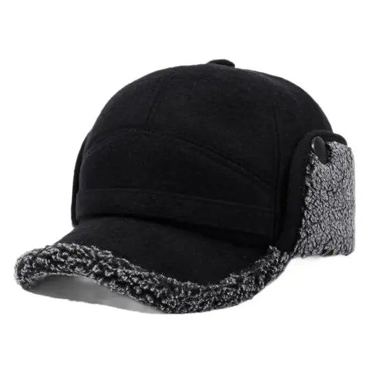 Baseball Cap with Fleece Earflaps for Winter Avento-store.com