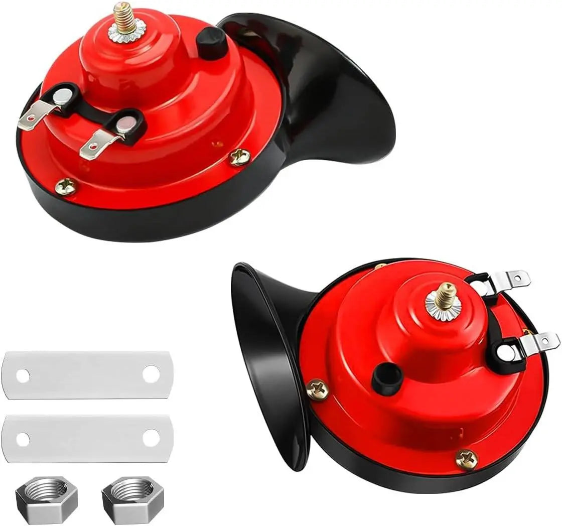 Dual-Tone Car Horn with Universal Bracket and Waterproof One-Piece Housing Avento Goods