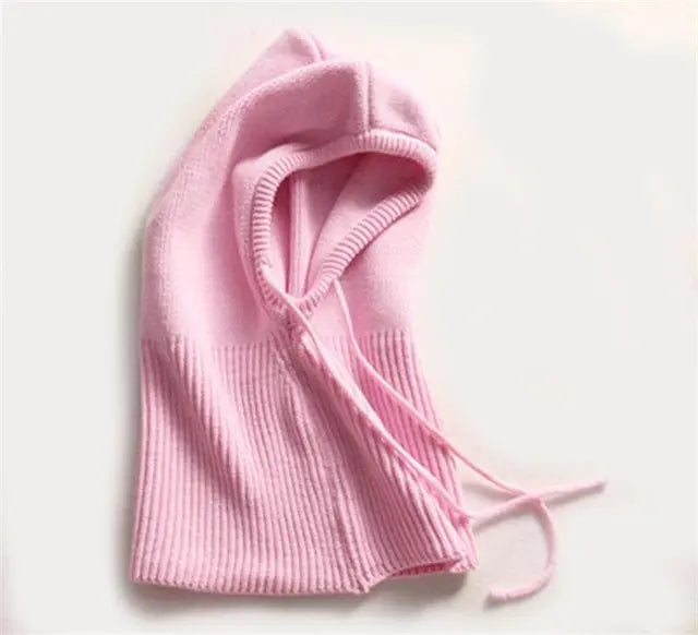 Cashmere Blend Hooded Cap with Drawstrings and Packable Knit, One-Size Fits Most Avento Goods