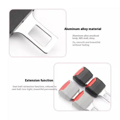Seat Belt Extender with Anti-Slip Locking and Reinforced Metal Contacts, Universal Fit Avento Goods