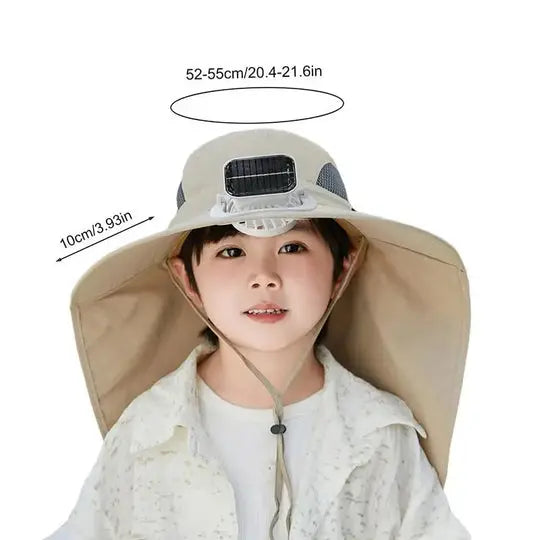 Adjustable Kids Solar Fan Hat Avento-store.com