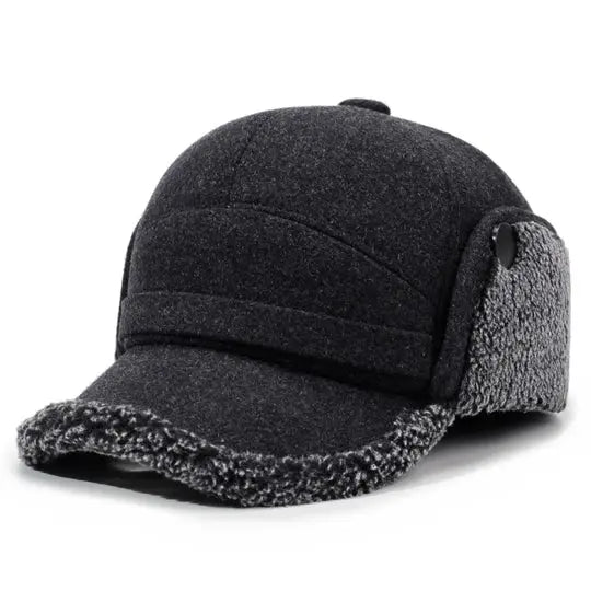 Baseball Cap with Fleece Earflaps for Winter Avento-store.com
