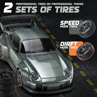 RC Drift Car with 4WD and LED Lights, Rechargeable USB Battery Avento Goods