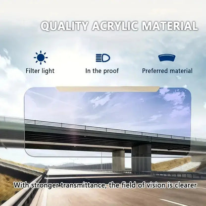Car Sun Visor Extender with Polarized Anti-Glare Panel and Multi-Angle Adjustment Avento Goods