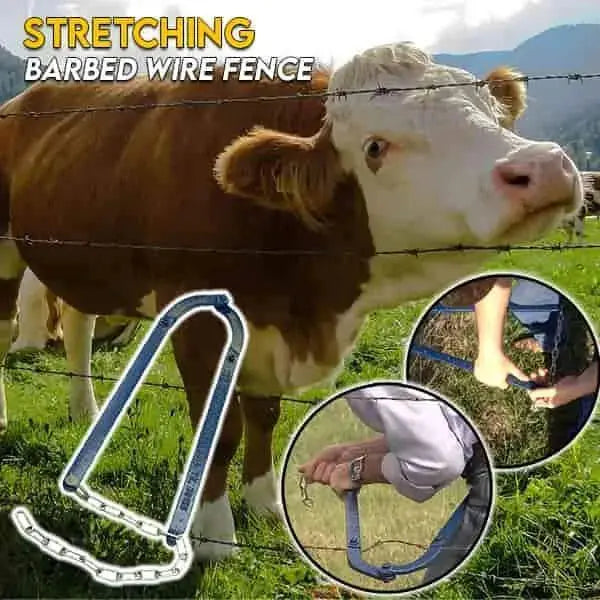 Fence Tensioning Tool with Ratcheting Clamp and Single-Person Operation, 48 cm Avento Goods