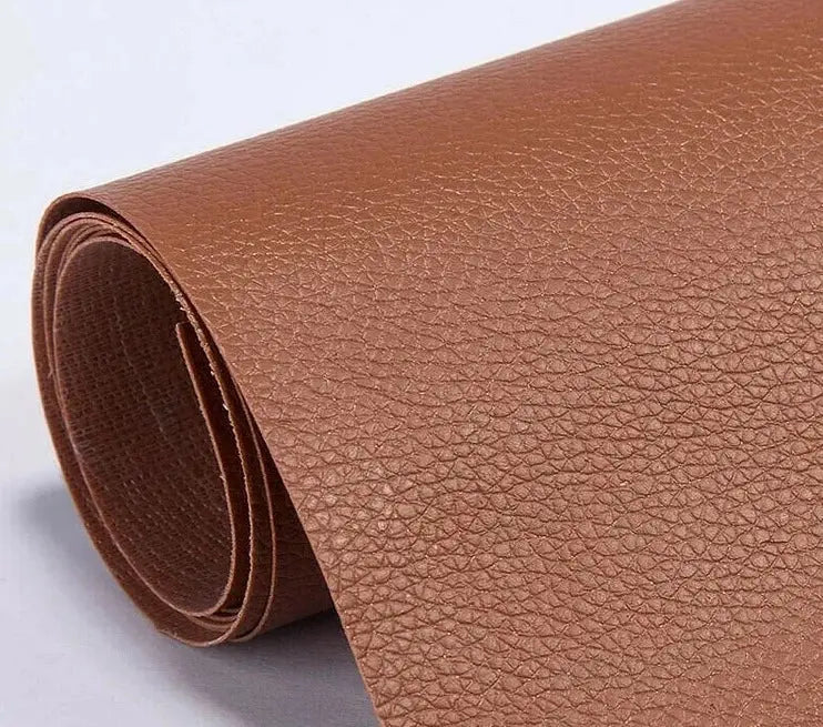 Leather Repair Patch Sheet with Strong Low-Residue Adhesive and Cuttable 19.7 x 54.3 in Avento Goods