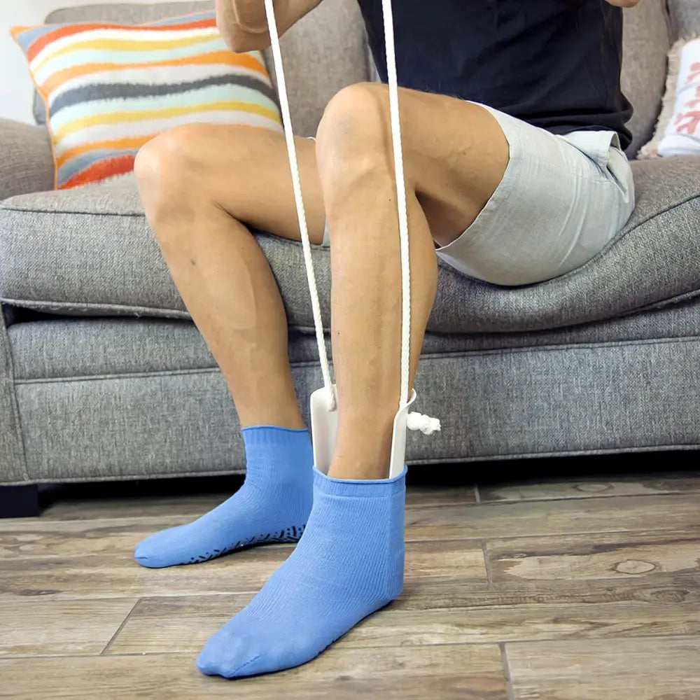 Sock Aid with Ergonomic Handle and Soft Gripping Frame, Portable No-Bend Design Avento Goods