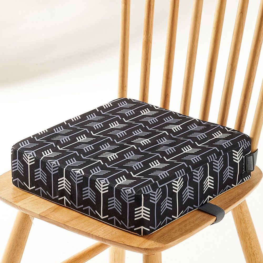 Travel Booster Seat with Adjustable Height and Foldable Design, Removable Washable Cushion