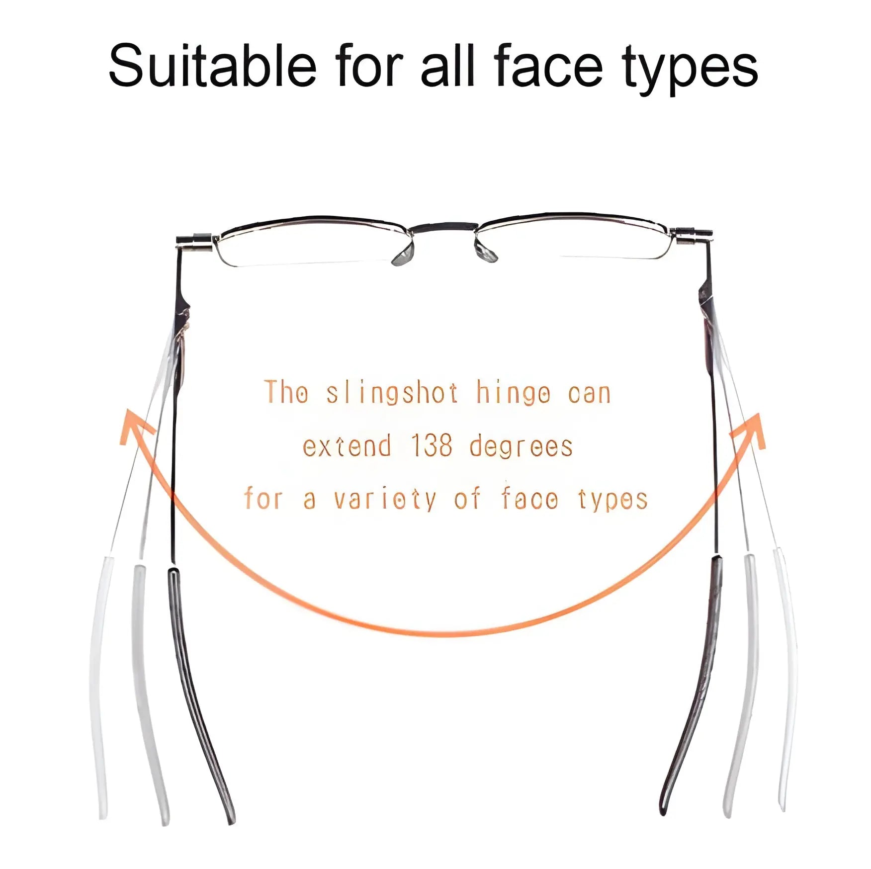 Folding Reading Glasses with Spring Hinge and Slim Protective Case, Ultra-Compact Avento Goods