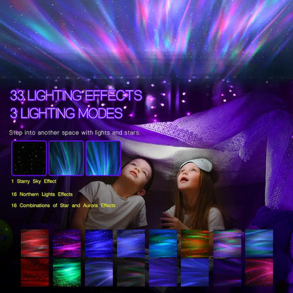 Northern Lights Projector with Dual Lenses and Bluetooth Speaker, Remote Included Avento Goods