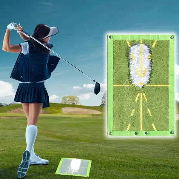 Golf Practice Mat with Instant Divot Feedback and Portable Indoor Outdoor Use Avento Goods