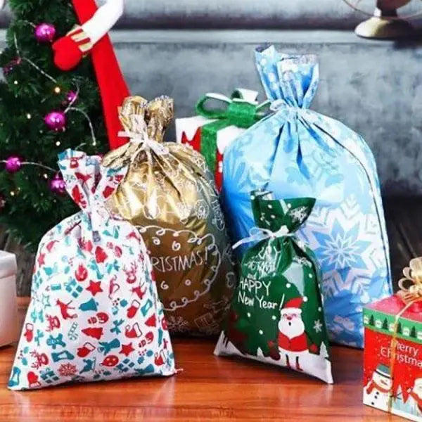 Drawstring Gift Bags with Matching Tags and Laminated Finish, Set of 15 Avento Goods