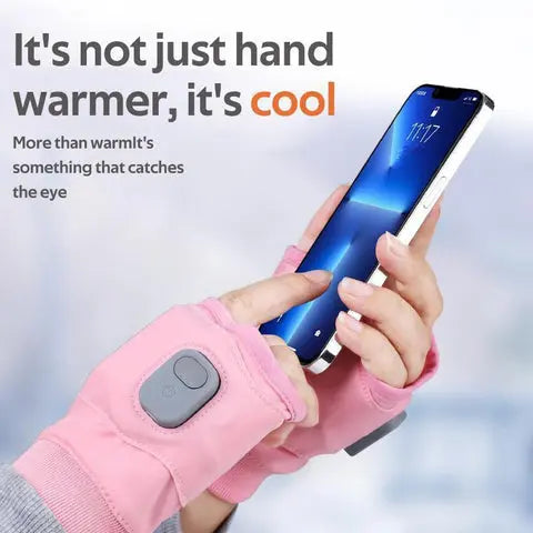 Heated Fingerless Gloves with USB-C Charging and 3 Heat Levels, 1800mAh Battery Avento Goods