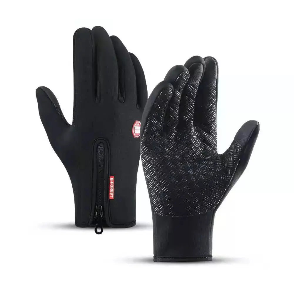 Touchscreen Winter Gloves with Water-Resistant Shell and Silicone Grip, Adjustable Cuff Avento Goods