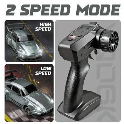 RC Drift Car with 4WD and LED Lights, Rechargeable USB Battery Avento Goods