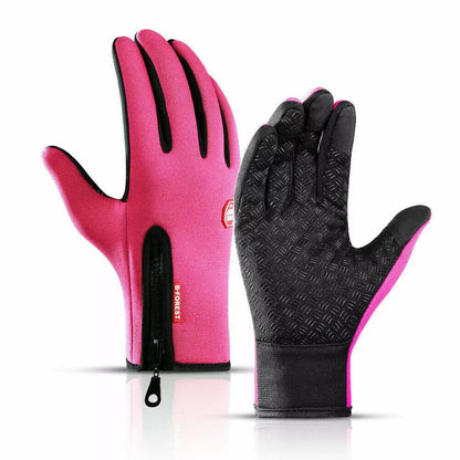 Touchscreen Winter Gloves with Water-Resistant Shell and Silicone Grip, Adjustable Cuff Avento Goods