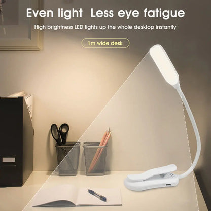 Book Light with Adjustable Color Temperature and Clip Clamp, 9-LED USB Rechargeable Avento Goods