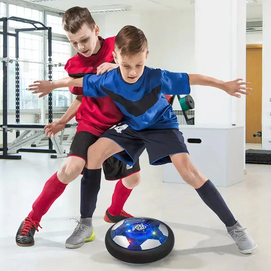 Hover Soccer Ball for Kids with Soft Foam Bumper and Rechargeable LED Lights, 8.6 in Avento Goods