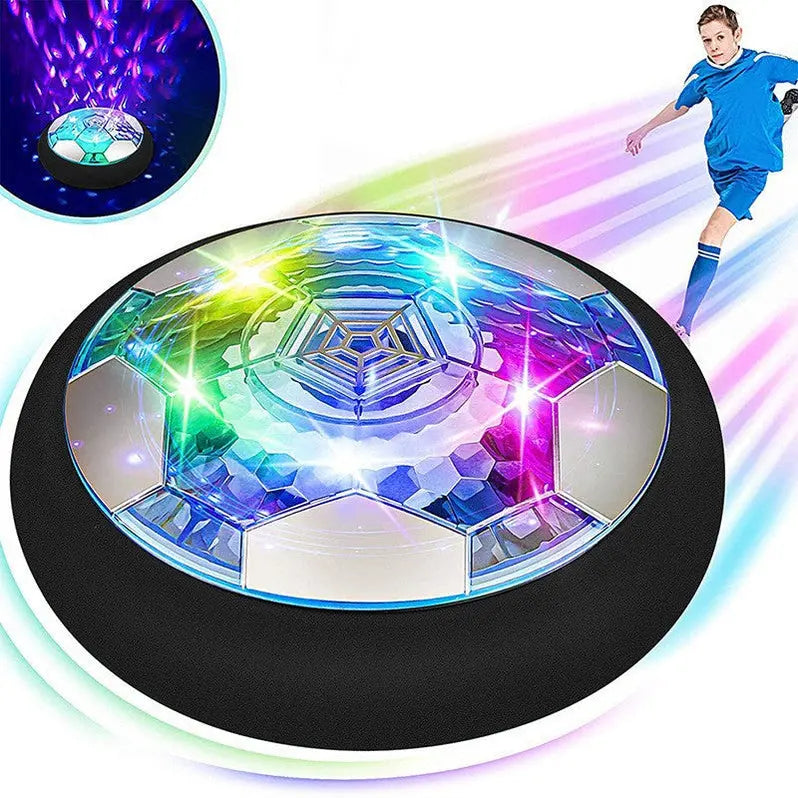 Hover Soccer Ball for Kids with Soft Foam Bumper and Rechargeable LED Lights, 8.6 in Avento Goods