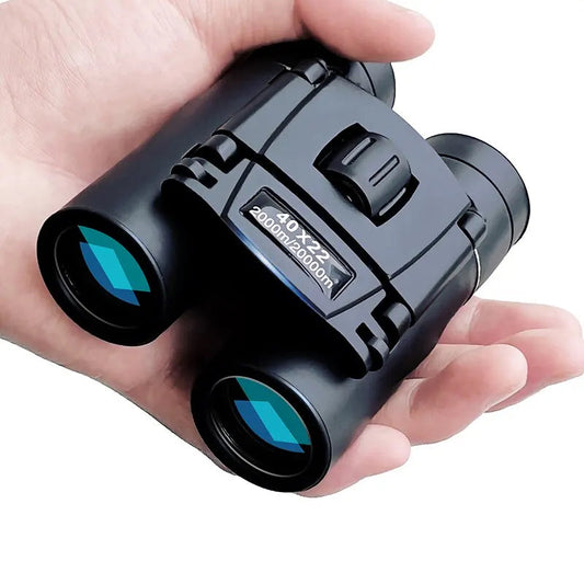 40x Binoculars with 2000m Viewing Range and Foldable Compact Design, Neck Strap Included